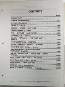 1985 Pontiac Grand Am Parts and Illustration Catalog