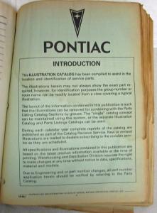 1982-1986 Pontiac Firebird Trans Am and SE Parts and Illustration Book