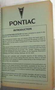 1982-1986 Pontiac J2000 Parts Book and Illustration Catalog