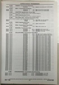 1984-1986 Pontiac Fiero/Fiero SE/Fiero GT Parts and Illustration Catalog