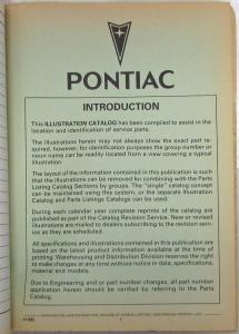 1984-1986 Pontiac Fiero/Fiero SE/Fiero GT Parts and Illustration Catalog