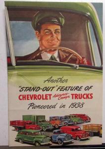 1948 Chevrolet Trucks Dealer Sales Folder Mailer Advance Design Features