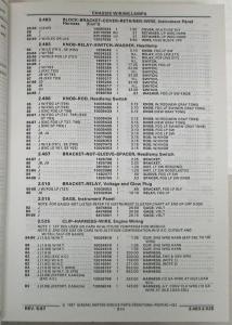 1982-1987 Pontiac J2000 Parts Book and Illustration Catalog
