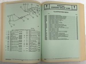 1982-1987 Pontiac J2000 Parts Book and Illustration Catalog