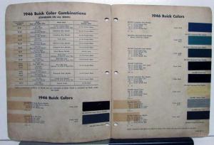 1946 Buick Paint Chips By DuPont Color Bulletin No 17 Original