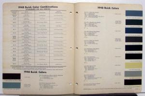 1948 Buick Paint Chips By DuPont Color Bulletin No 19 Original