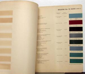 1952 Buick Paint Chips By DuPont Color Bulletin No 23 Original