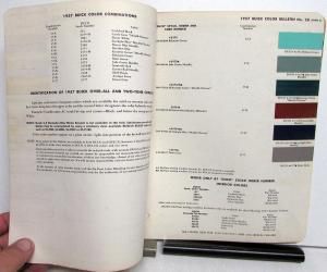 1957 Buick Paint Chips By DuPont Color Bulletin No 28 Original W/Spring Colors