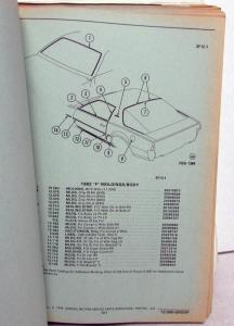 1982-1988 Pontiac Firebird Trans Am and SE Parts and Illustration Book