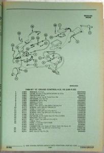 1982-1988 Pontiac Parts/Illus Book - Bonneville Grand Prix Parisienne Safari