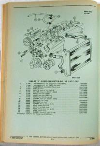 1985-1988 Pontiac Grand Am Parts and Illustration Catalog