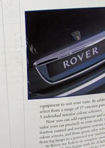 1999 Rover 75 Media Information Press Kit