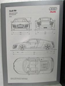 2007 Audi R8 Media Information Press Kit