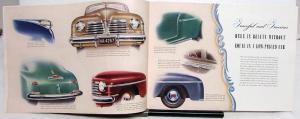 1942 Plymouth Deluxe Prestige Sales Brochure W/ Woody Wagon Coupe Sedan & More