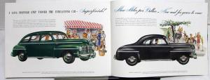 1942 Plymouth Deluxe Prestige Sales Brochure W/ Woody Wagon Coupe Sedan & More