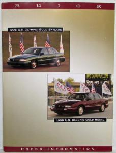 1996 Buick US Olympic Gold Skylark and Regal Media Info Press Kit