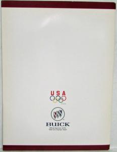 1996 Buick US Olympic Gold Skylark and Regal Media Info Press Kit