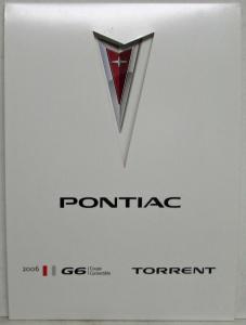 2006 Pontiac G6 Coupe and Convertible and Torrent Media Information Press Kit