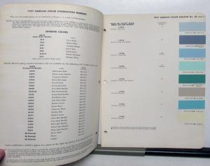 1957 Cadillac Paint Chips By DuPont Color Bulletin No 20 Original