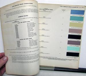 1959 Cadillac Paint Chips By DuPont Color Bulletin No 22 Original