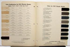1937 Chrysler Paint Chips DuPont Bulletin No 7 REVISED 5/15/38