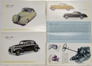 1954 Mercedes-Benz Original Sales Brochure Six Cylinder Cars Types 220 300 300S