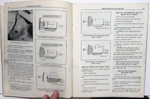 1951 Pontiac Dealer Hydra-Matic Drive Transmission Service Shop Repair Manual