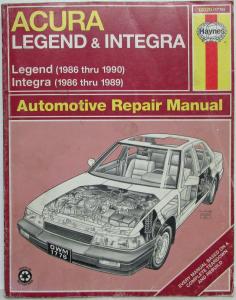 1986-1990 Acura Legend and 1986-1989 Integra Haynes Automotive Repair Manual