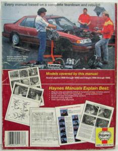 1986-1990 Acura Legend and 1986-1989 Integra Haynes Automotive Repair Manual