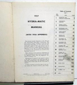 1957 Pontiac Dealer Strato-Flight Hydra-Matic Service Shop Repair Manual