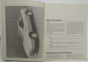 1989-1992 Ford Probe Haynes Automotive Repair Manual