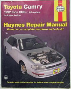1992-1996 Toyota Camry and Avalon Haynes Automotive Repair Manual