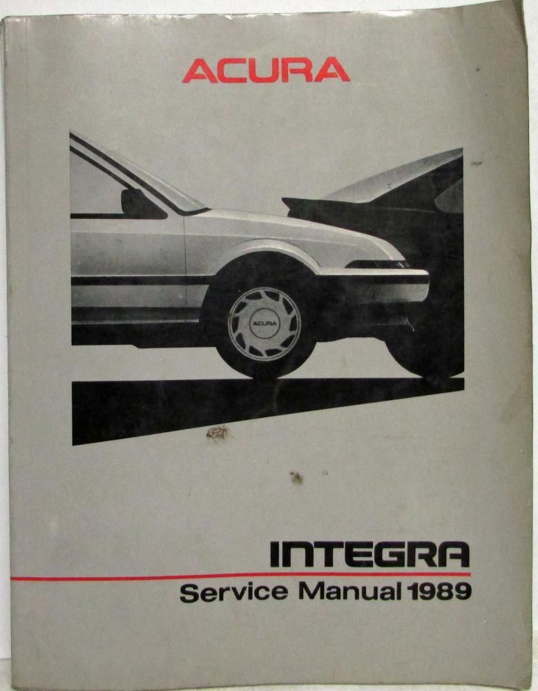 1989 Acura Integra Service Shop Repair Manual