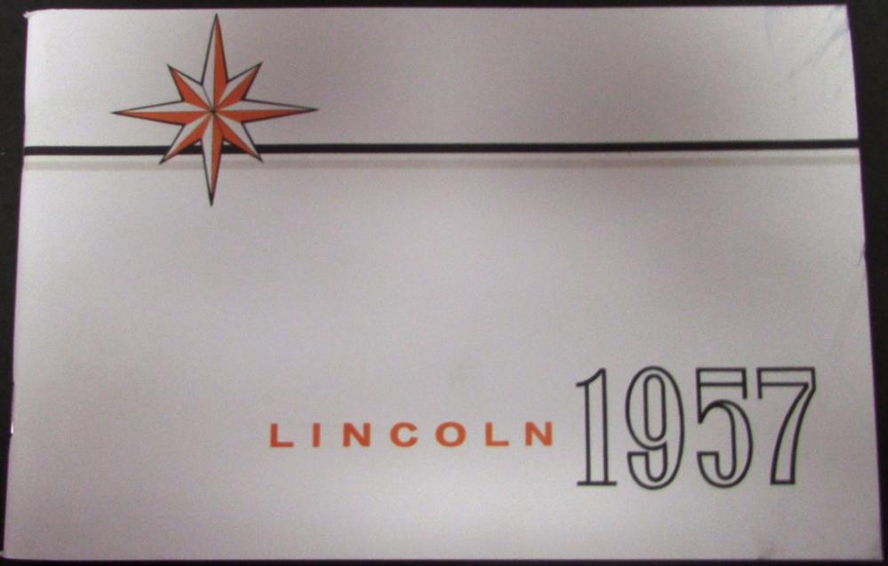 1957 Lincoln Owners Manual Capri Premiere New Reproduction