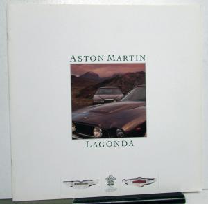 1986 1987 Aston Martin Lagonda Dealer Prestige Sales Brochure Large Rare