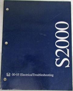 2000-2002 2003 2004 2005 Honda S2000 Electrical Troubleshooting Service Manual