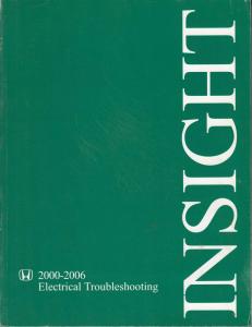2000-2003 2004 2005 2006 Honda Insight Electrical Troubleshooting Service Manual
