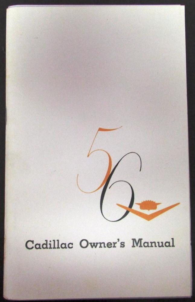 1956 Cadillac Deville Eldorado 62 Fleetwood 60 75 Service Manual Shop Repair RP 