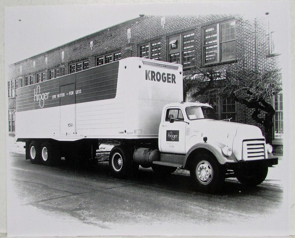 1954 GMC Truck Press Photo - Kroger Grocery Store Transport - Enlargement