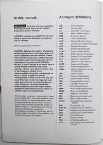 2003 Honda Accord Preliminary Electrical Troubleshooting Service Manual