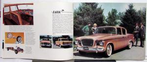 1959 Studebaker Lark 4 Door Hardtop Sedan Wagon Hawk Color Brochure French Text