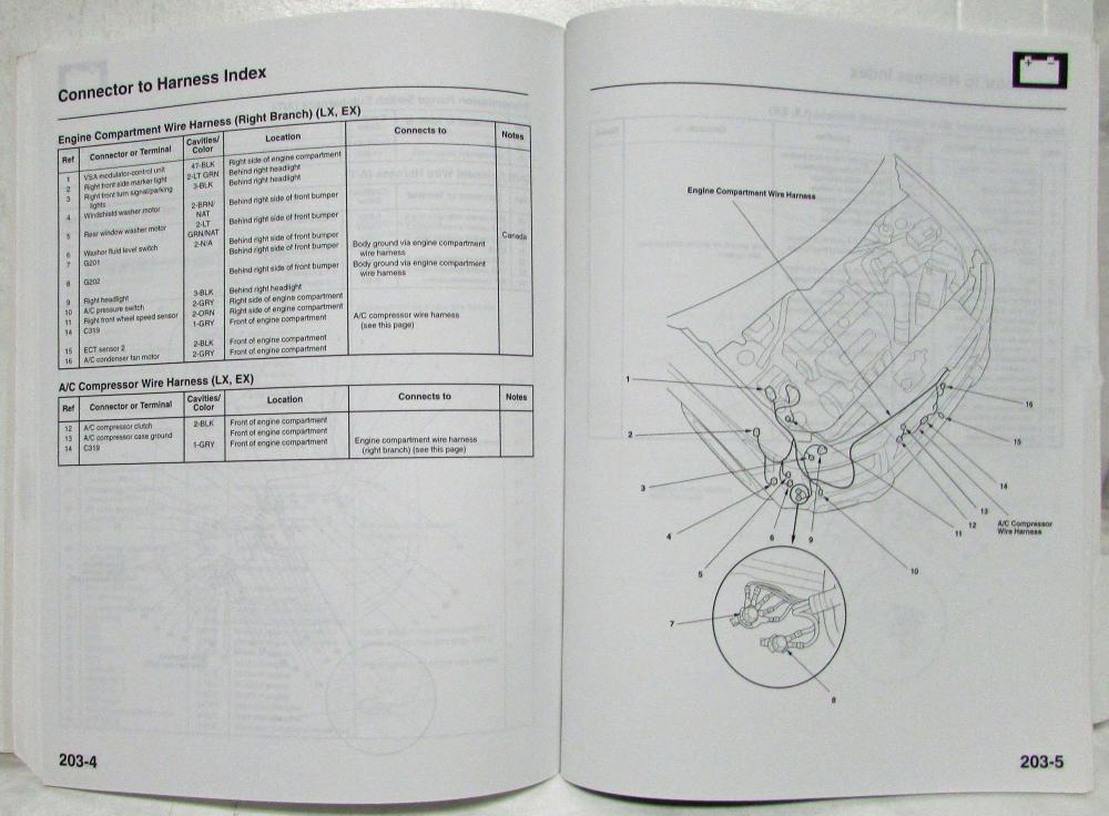 2007 Honda Element SUV Electrical Troubleshooting Service Manual