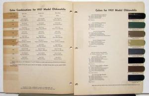 1937 Oldsmobile DuPont Automotive Paint Chips Bulletin No 7 REVISED 3/15/38