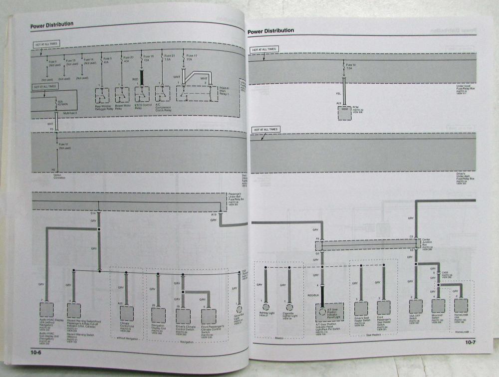 2010 Honda Accord Crosstour Electrical Troubleshooting Service Manual
