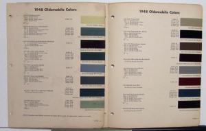 1948 Oldsmobile DuPont Automotive Paint Chips Bulletin REVISED 7/1/48