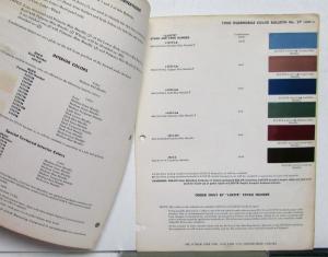 1960 Oldsmobile DuPont Automotive Paint Chips Bulletin No 27 Original