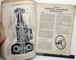 1953 DeSoto Dealer Powerflite Transmission Service Shop Manual Prelim S-16 S-18