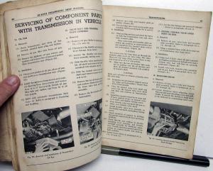 1953 DeSoto Dealer Powerflite Transmission Service Shop Manual Prelim S-16 S-18