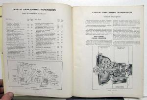 1954 Cadillac Dealer Twin-Turbine Transmission Service Shop Repair Manual Orig