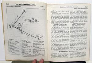 1953 GMC Truck Dealer Hydra-Matic Transmission Manintenance Manual Supplement